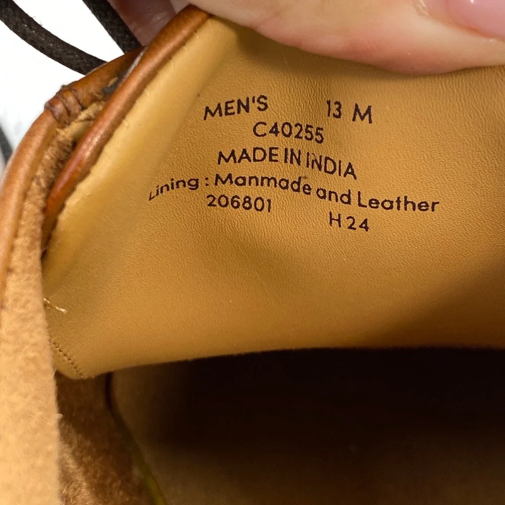 Cole Haan Bedford Cap Toe Derby Mens 13 British Tan Leather Grand 360 Dress Shoe